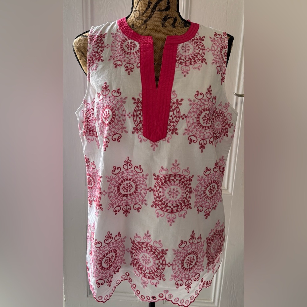 Talbots linen sleeveless size L P